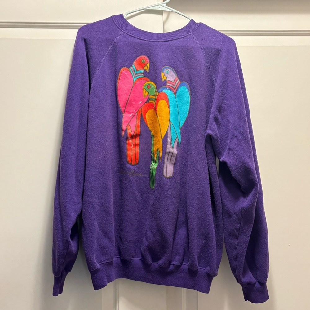 Vintage Laurel Burch San Francisco Hanes crewneck, size XL